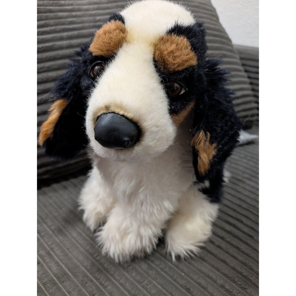 1980s Avanti English Cocker Spaniel Plush Realistic Stuffed Animal